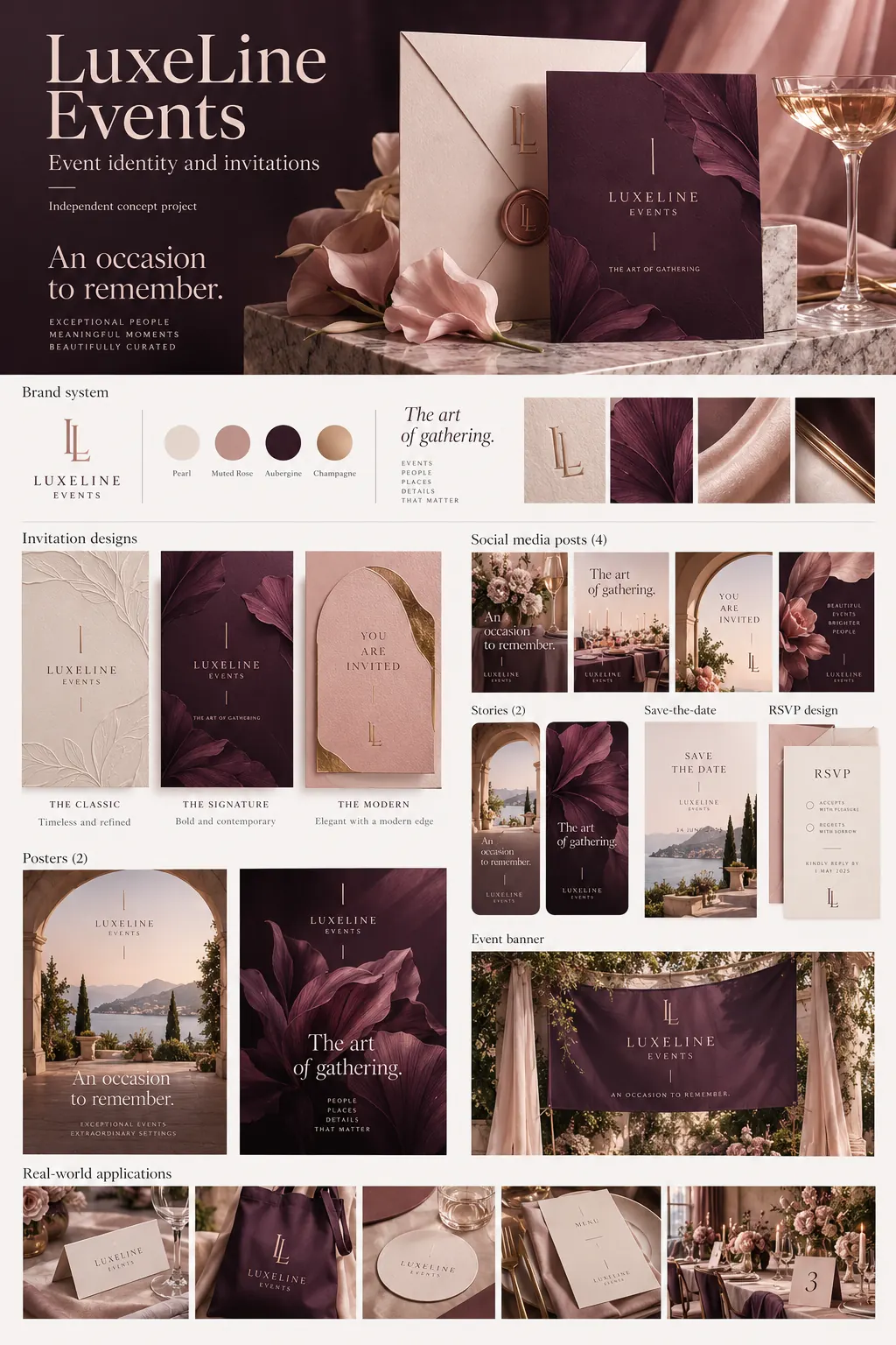 LuxeLine Events concept preview
